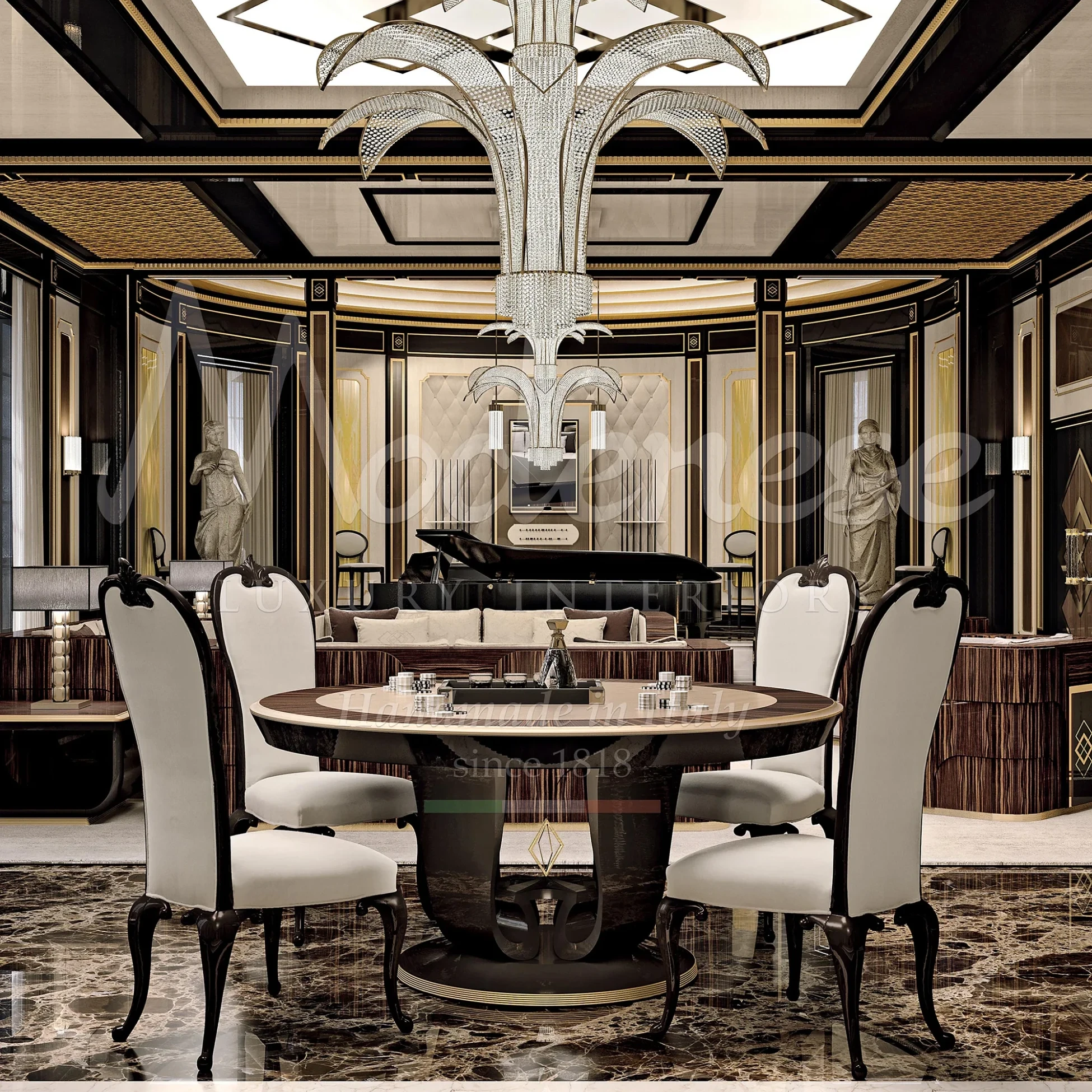 From luxurious dining tables to elegant seating arrangements, our designs blend sophistication with functionality.